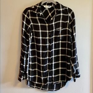 Black and White Plaid Tunic